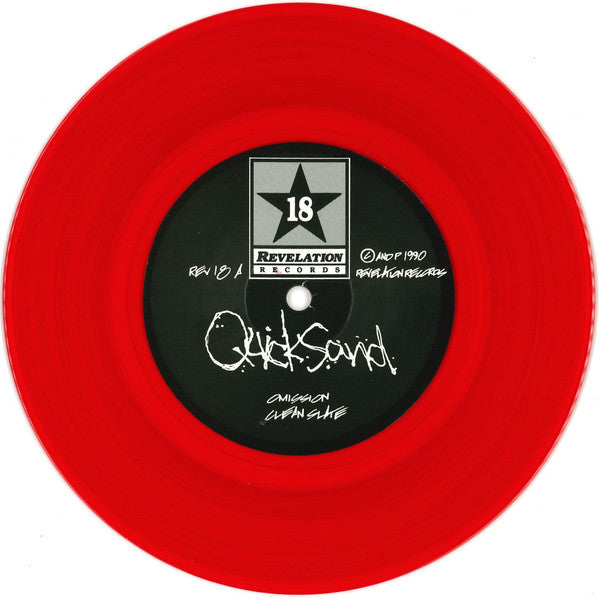 Quicksand – Quicksand 7" (Red Clear Vinyl) - PRE-OWNED